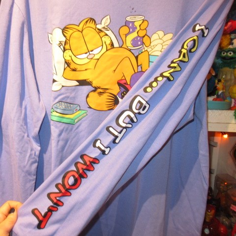 GARFIELD★ガーフィールド★Tシャツ★ロングスリーブ★ロンT★長袖★Lサイズ★新品★フィギュア★人形★ぬいぐるみ★