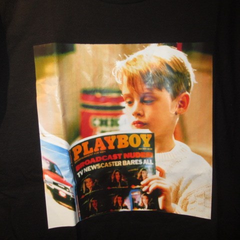 マコーレ・カルキン★Tシャツ★HOME ALONE★ホームアローン★Lサイズ★黒★新品★フィギュア★人形★ぬいぐるみ★