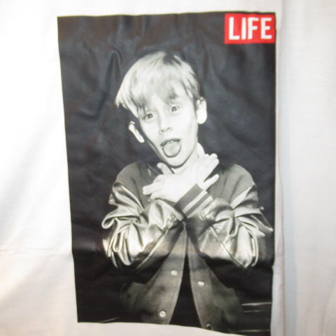 マコーレー・カルキン★Macaulay Culkin★Tシャツ★LIFE★ライフマガジン★ホワイト★Lサイズ★フィギュア★人形★ぬいぐるみ★Home alone★ホームアローン★