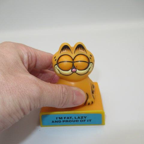 1981 80's★GARFIELD★Garfield★Message Doll★Figure★Doll★Plush Toy★I'M FAT, LAZY AND PROUD OF IT★