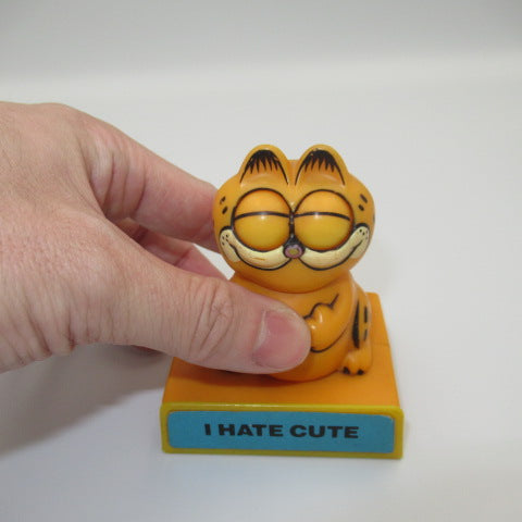 1981 80's★GARFIELD★Garfield★Message Doll★Figure★Doll★Plush Toy★I HATE CUTE★