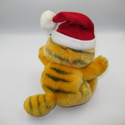 80's★GARFIELD★Garfield★vintage★doll★figure★stuffed toy★with suction cup★Santa★