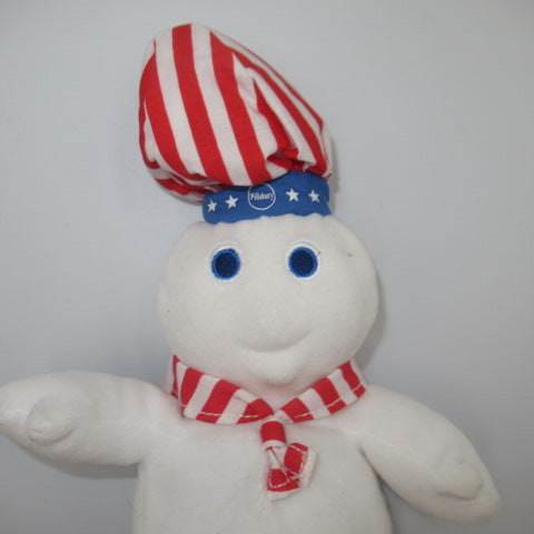 2008★Pillsbury★Doughboy★advertising★corporate★Plush★talking★beanie★beanie doll★doll★figure★plush★flour★bread★border★red★