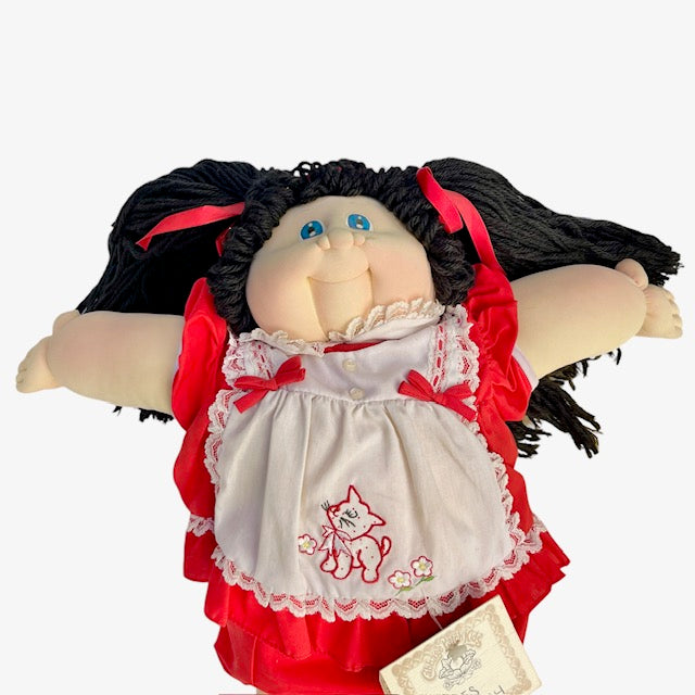 レア!1984年★Cabbage Patch Kids★キャベツ人形★出生証明書付き★人形★フィギュア★ぬいぐるみ★60センチ★女の子★黒髪★