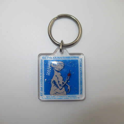 80's★E.T.★映画イーティー★キーホルダー★人形★フィギュア★ぬいぐるみ★ビンテージ★スクエア型★