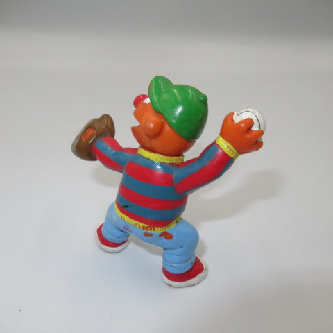Vintage★SESAME STREET★セサミストリート★アーニー★Ernie★フィギュア★人形★ぬいぐるみ★PVC★野球★