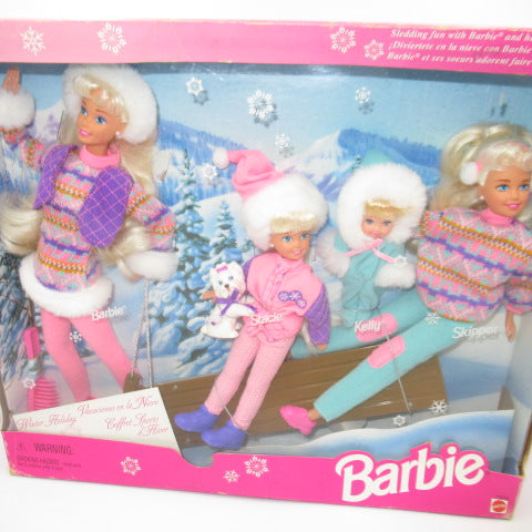 90’s★1995年★Barbie★バービー★Winter Holiday Barbie★Skipper★Kelly★Stacie★スキッパー★ケリー★ステーシー★フィギュア★人形★ぬいぐるみ★