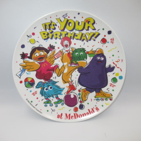 90's★McDonald's★McDonald's★Plastic plate★Dish★Doll★Figure★Plush toy★Birthday★Birthday★Grimace★Birdie Bird★Ronald★Fly Guy★Fly Girl★