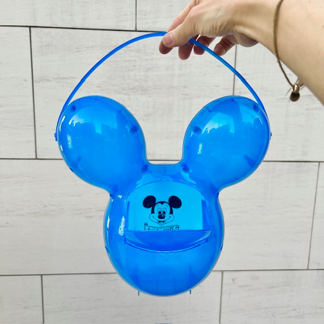 Disneyland 60th★Mickey Mouse★ミッキーマウス★バルーン型★popcorn Bucket★ポップコーンバケット★バスケット★バケツ★フィギュア★人形★ぬいぐるみ★ブルー★青★