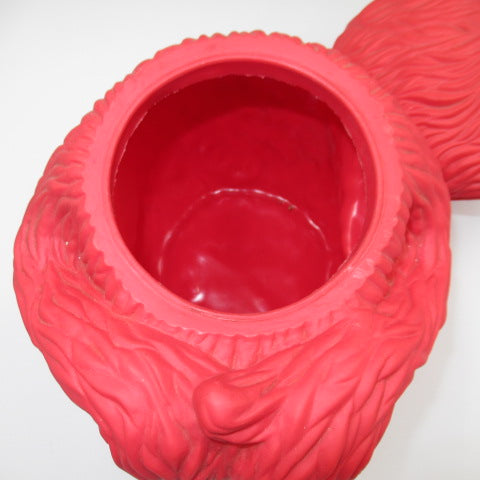 1997年★90's★SESAMESTREET★セサミストリート★エルモ★ELMO★人形★フィギュア★ぬいぐるみ★小物入れ★クッキージャー★28×20センチ★ソフビ★