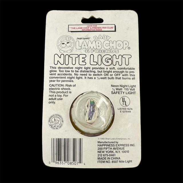 1993年★90's★vintage★ビンテージ★lambchop★babylambchop★nightlight★ナイトライト★羊★ヒツジ★light★ライト★人形★ぬいぐるみ★フィギュア★