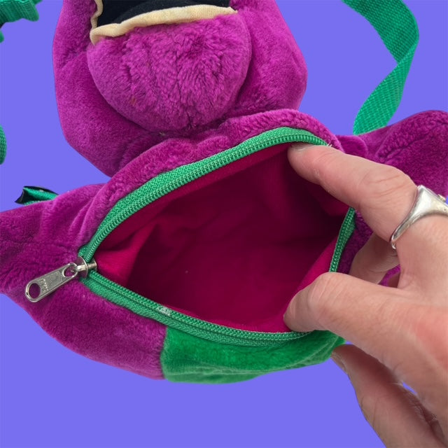 90's★Vintage★Barney★Barney★Dinosaur★Fan Pouch★Bag★Doll★Figure★Plush Toy★Vintage★