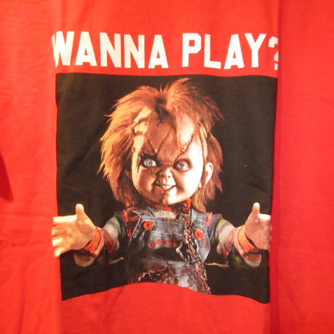 CHILD'S PLAY★Child's Play★CHUCKY★Chucky★Movie★T-shirt★Doll★Figure★Plush toy★Size L★Red★