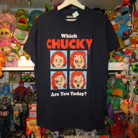 CHILD'S PLAY★Child's Play★CHUCKY★Chucky★Movie★T-shirt★Doll★Figure★Plush toy★M size★Navy★