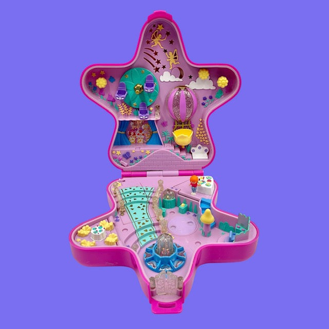 レア!1993年★90's★Polly Pocket★ポーリーポケット★星の遊園地★ライトアップ★人形★フィギュア★ぬいぐるみ★コンパクト★ピンク★