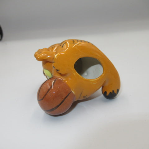 80's★vintage★ビンテージ★GARFIELD★ガーフィールド★陶器★置物★basketball★バスケットボール★バスケ★人形★フィギュア★ぬいぐるみ★