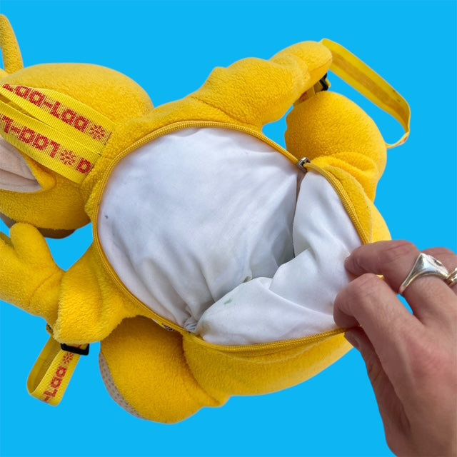 1998★90's★Teletubbies★Laa-Laa★Lara★Doll★Plushie★Figure★Backpack★Rucksack★Vintage★