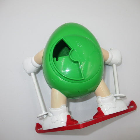 1991年★m&m's★エムアンドエムズ★チョコレートディスペンサー★人形★ぬいぐるみ★フィギュア★ビンテージ★グリーン★スキー★