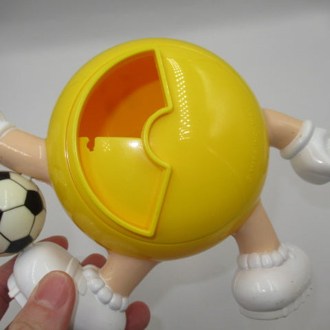 1991★m&m's★M&M's★Chocolate dispenser★Doll★Plush toy★Figure★Vintage★Yellow★Soccer★