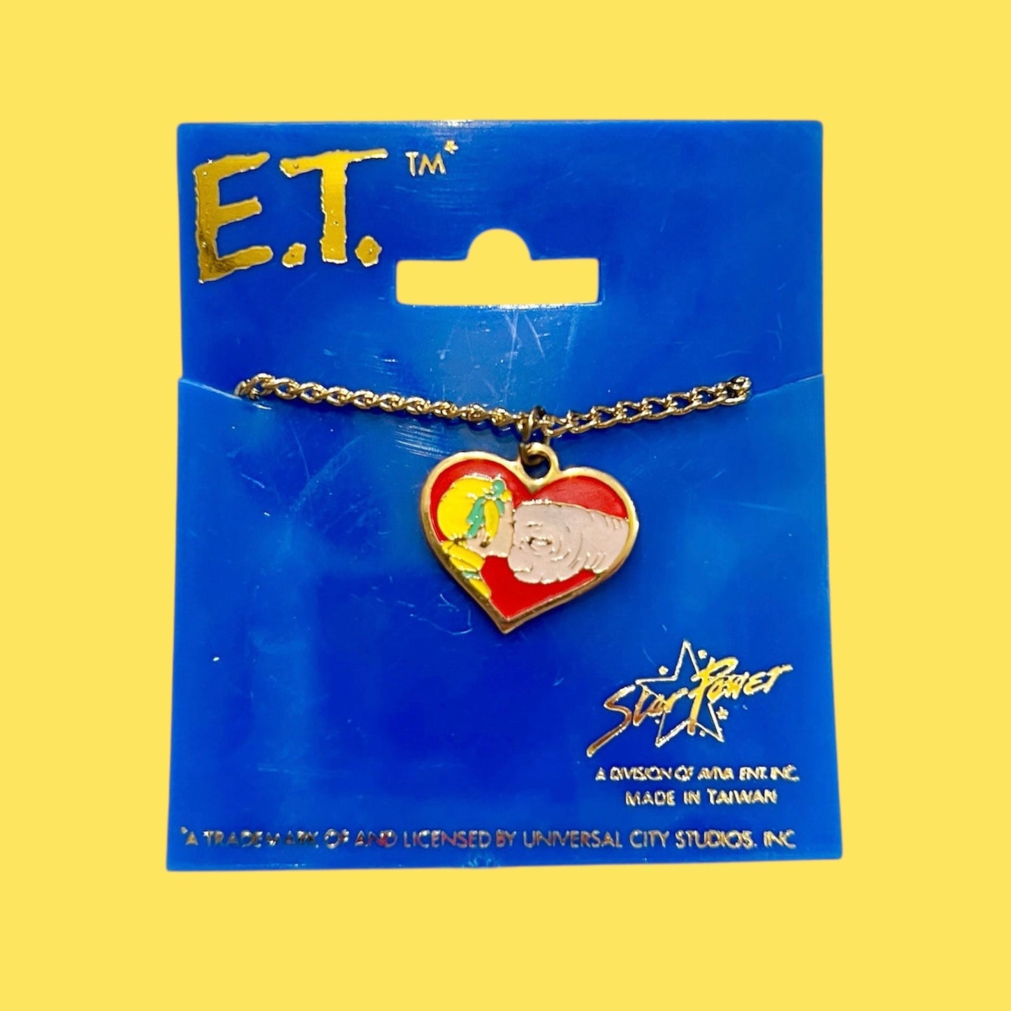 1982★80's★ET★Movie★ET★Jewelry★Necklace★Doll★Figure★Plushie★Vintage★Heart★