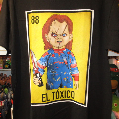 Child's Play ★ CHUCKY ★ Chucky ★ HORROR ★ Horror ★ movie ★ movie ★ horror movie ★ GOODGUY ★ T-shirt ★ T-shirt ★ men's XL size ★ doll ★ stuffed animal ★ figure ★