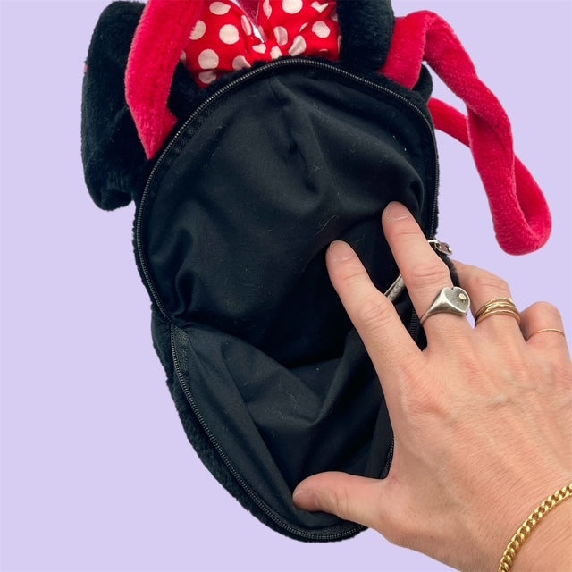 Vintage★Minnie Mouse★ミニーマウス★フェイスショルダー★ショルダーバッグ★フィギュア★人形★ぬいぐるみ★ビンテージ★