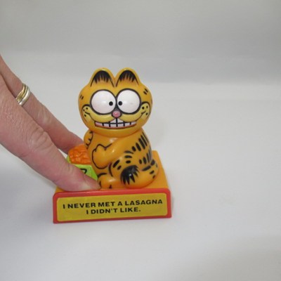 1981 ★ 80's ★ GARFIELD ★ Garfield ★ Message Doll ★ Doll ★ Figure ★ Plush Toy ★ Vintage ★ I NEVER MET A LASAGNA. I DIDN'T LIKE. ★
