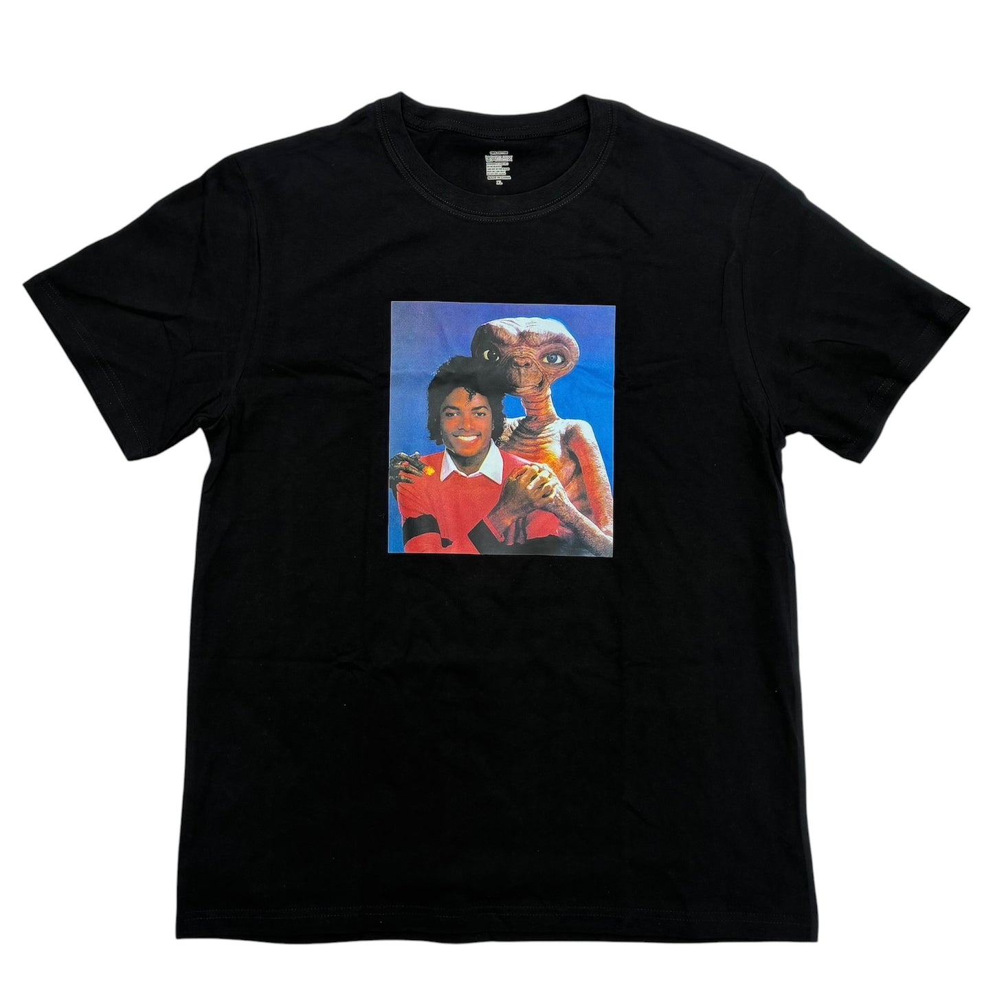E.T.×Michael Jackson★映画★イーティー★マイケルジャクソン★Tシャツ★人形★フィギュア★ぬいぐるみ★ブラック★XL