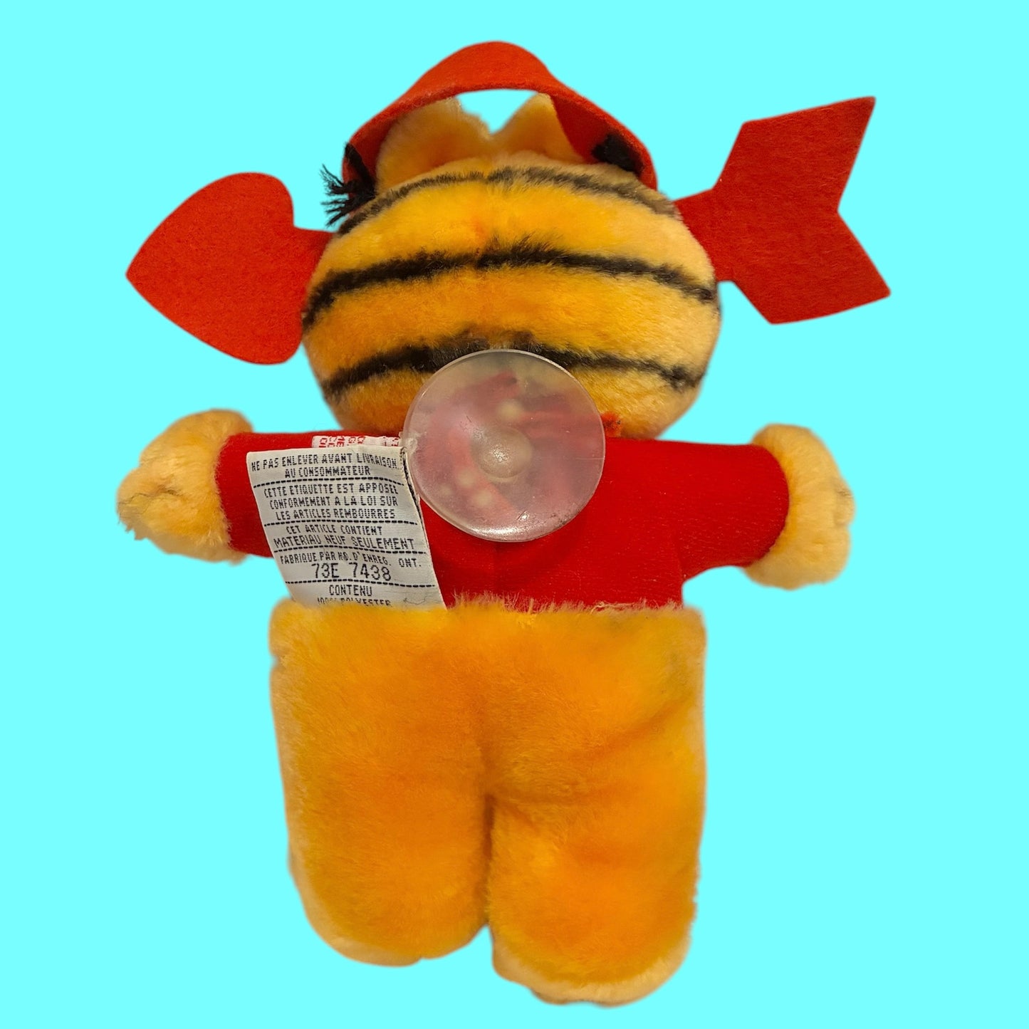 1981年★80's★GARFIELD★ガーフィールド★バレンタイン★ぬいぐるみ★人形★吸盤付き★フィギュア★ビンテージ★vintage★