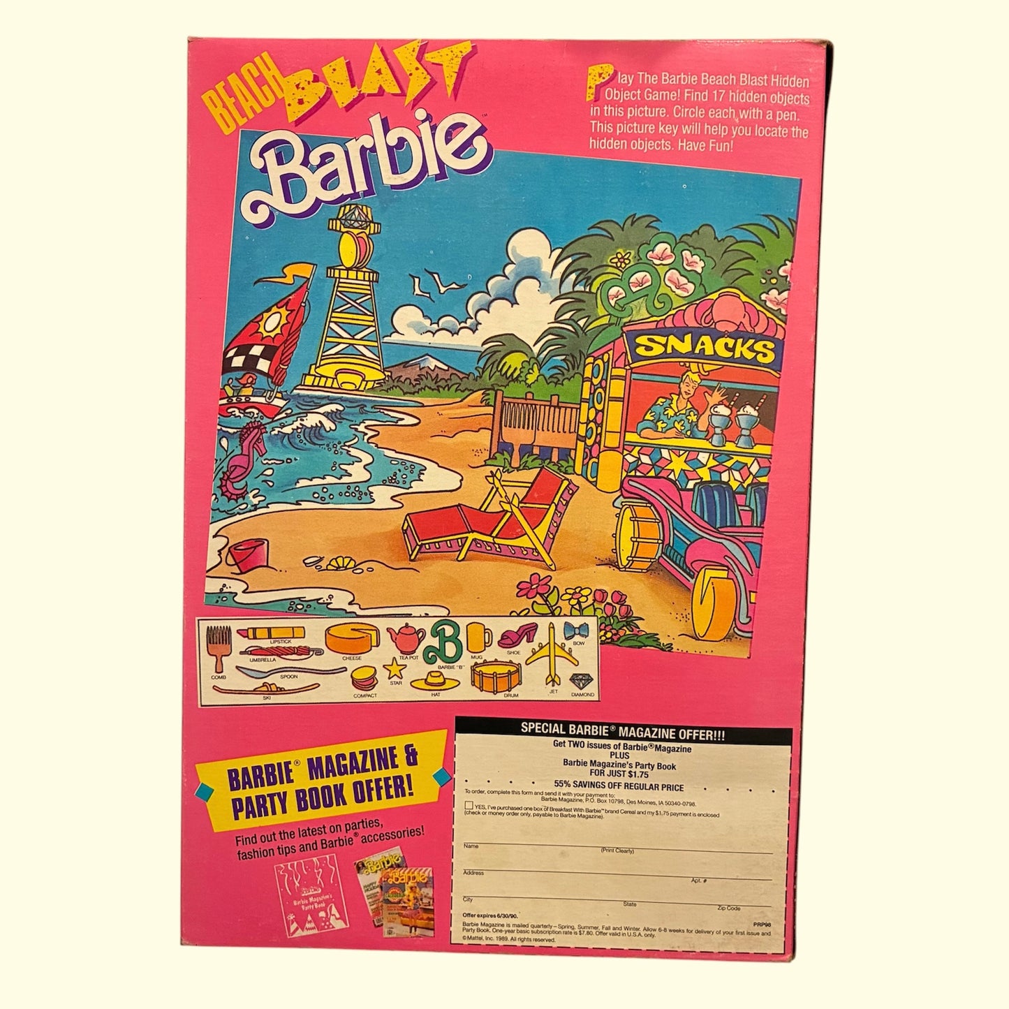 1989年★80's★Barbie★バービー★シリアルボックス★ビンテージ★フィギュア★人形★3