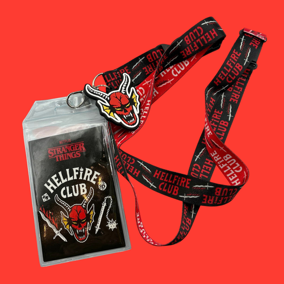 STRANGER THINGS★ストレンジャーシングス★HELL FiRE CLUB★ヘルファイヤークラブ★ネックストラップ★人形★フィギュア
