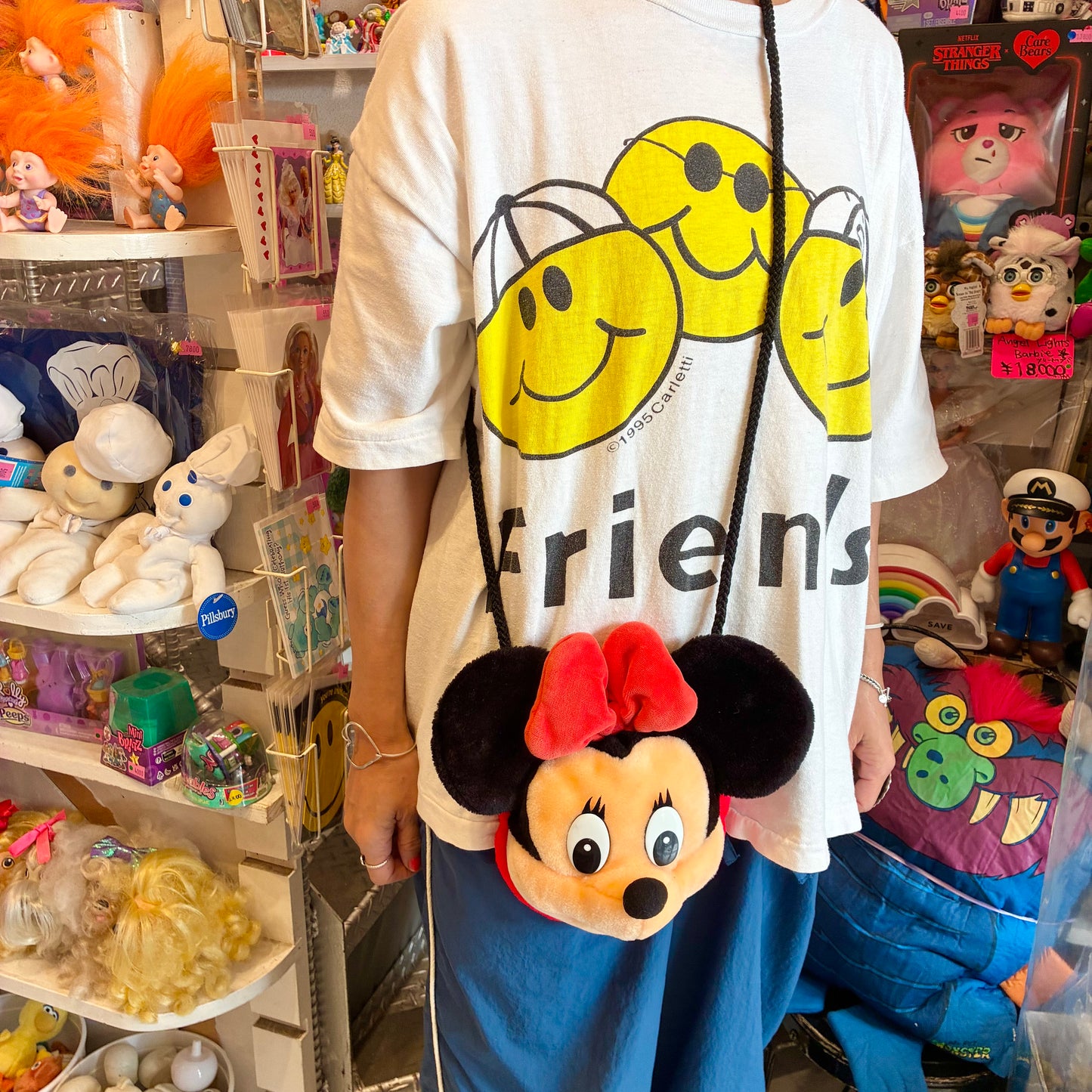Vintage★ビンテージ★Minnie Mouse★Face Shoulder Bag★フェイスショルダーバッグ★ビンテージ★フィギュア★ぬいぐるみ★人形