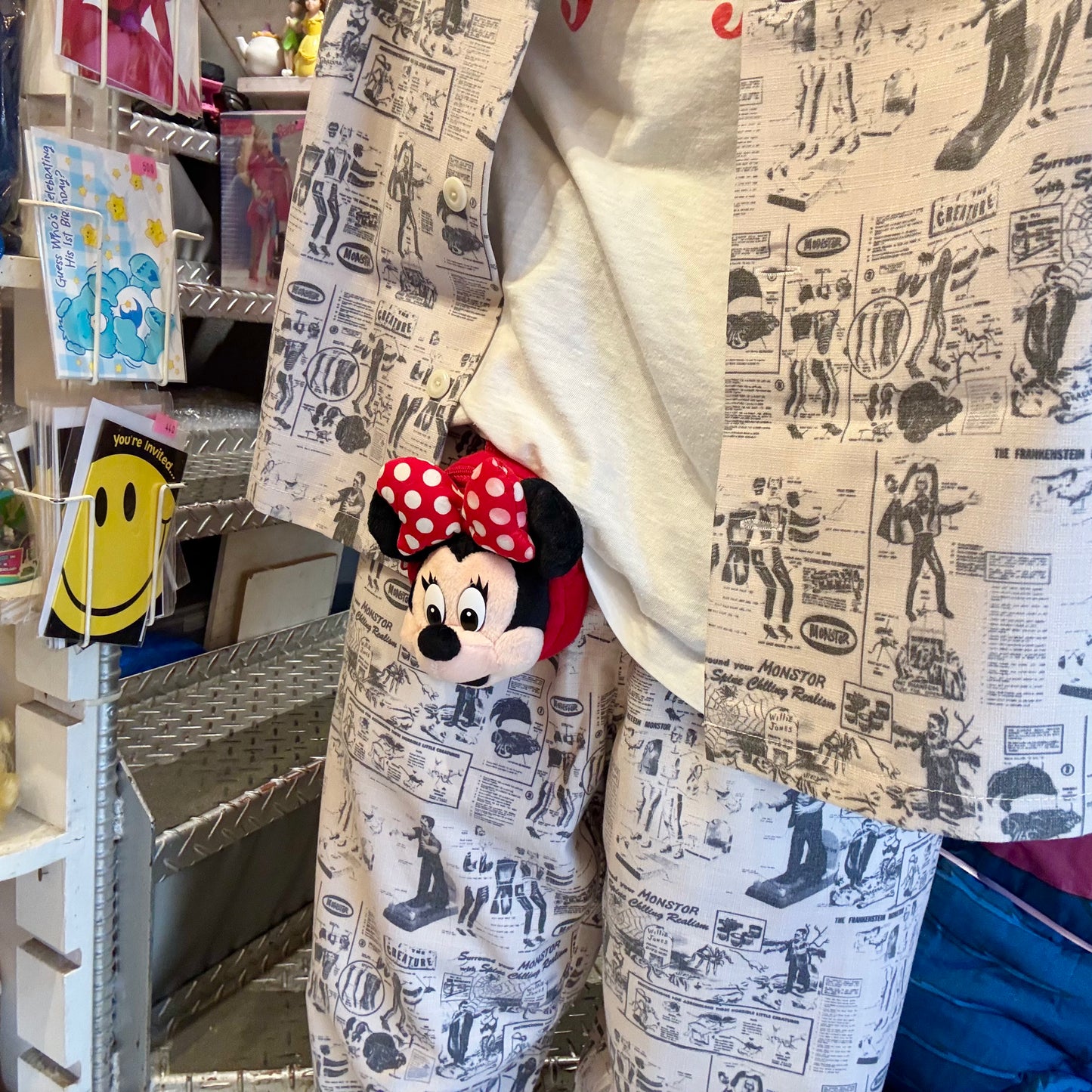 Vintage★Minnie Mouse★ミニーマウス★コインケース★キーホルダー★人形★フィギュア★ぬいぐるみ★ビンテージ★Disney★ディズニー★小物入れ★
