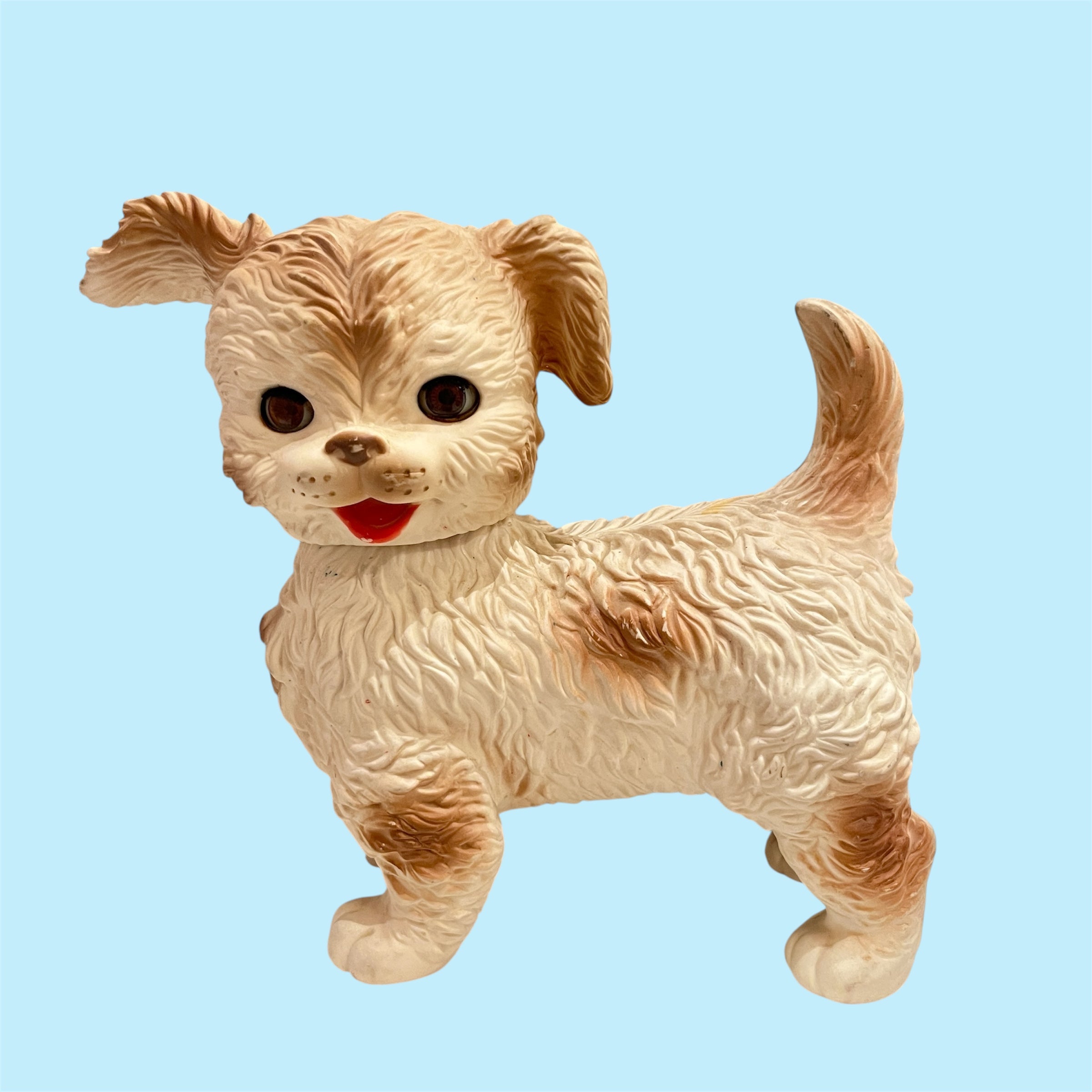 60's☆Squeaky Rubber Dog☆ソフビ☆パピー☆犬☆フィギュア☆人形