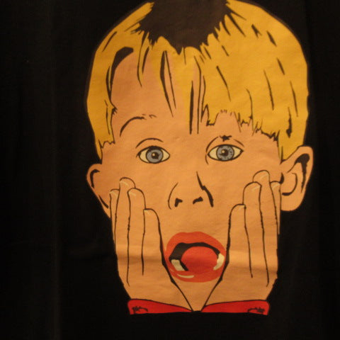 HOME ALONE★ホームアローン★Tシャツ★イラスト★ケビン★フィギュア★マコーレカルキン★ブラック★Lサイズ★Men's