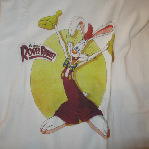 Disney★ディズニー★Who framed ROGER RABBIT★ロジャーラビット★Tシャツ★Men's★Lサイズ★ホワイト★フィギュア★人形★ぬいぐるみ★新品★