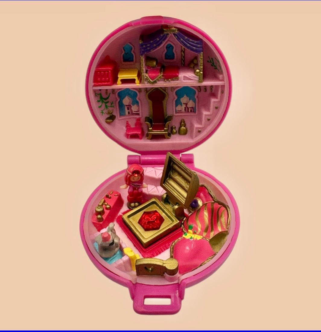 レア★コンプリート!90’s★1992年★ビンテージ★POLLY POCKET★ポーリーポケット★コンパクト★Jweled Palace★ジュエル★ピンク★宝石★ミニチュア★ままごと★ドールハウス★フィギュア★人形★ぬいぐるみ
