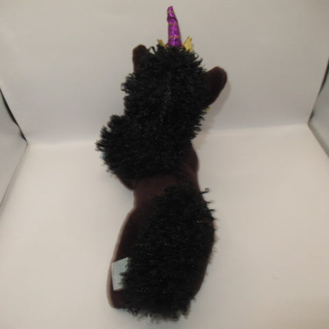 レア!!ユニコーン★UNICORN★AFRO UNICORN★アフロユニコーン★DanDee★ぬいぐるみ★フィギュア★人形★ダークブラウン