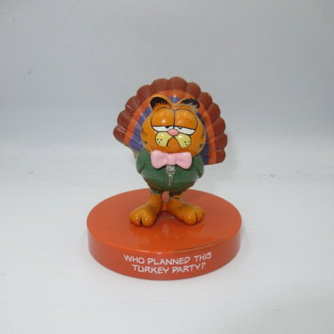 80's★Garfield★ガーフィールド★陶器★vintage★ビンテージ★人形★フィギュア★ぬいぐいるみ★七面鳥★bird★