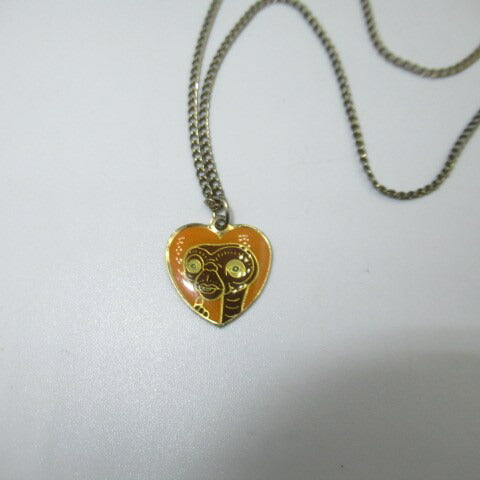 80's★E.T.★映画★イーティー★Bootleg★ネックレス★★フィギュア★人形★ぬいぐるみ★ビンテージ★ハート★オレンジ★