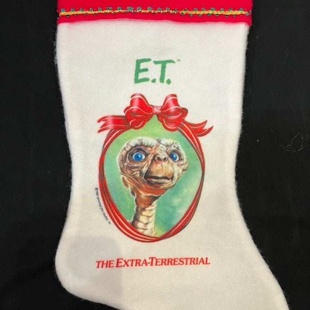 1982★80's★Vintage★Movie ET★Christmas Socks★CHRISTMAS STOCKING★Doll★Figure★Plush★Ribbon★Deadstock★