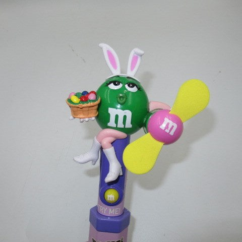 2007★m&m's★m&m's★doll★figure★stuffed animal★dispenser★fan★electric fan★Easter★green★