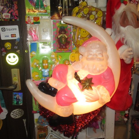 Vintage★Christmas★クリスマス★サンタ★月★ライト★ランプ★人形★フィギュア★ぬいぐるみ★