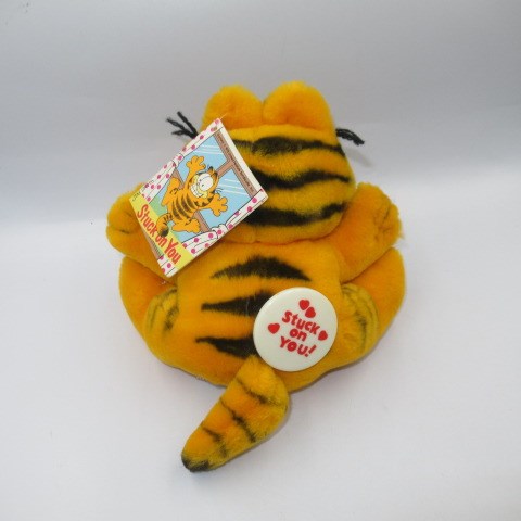 80's★GARFIELD★Garfield★Vintage★Figure★Doll stuffed animal★With suction cup★