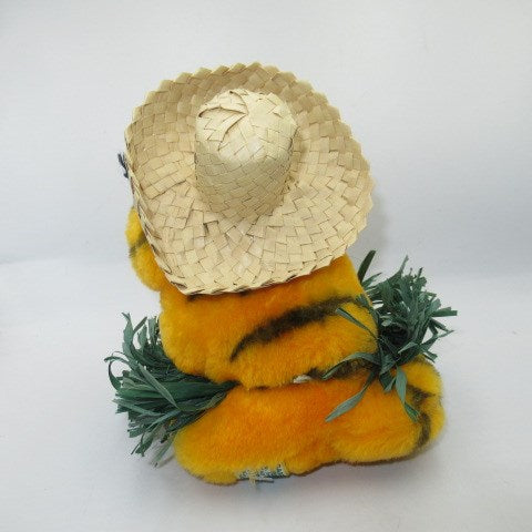 80's★GARFIELD★Garfield★Vintage★Figure★Doll stuffed animal★Hula★Straw hat★