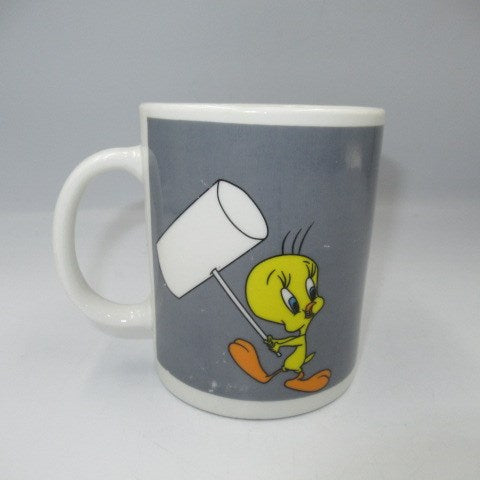 ビンテージ★LooneyTunes★ルーニーチューンズ★ルーニー・テューンズ★TWEETY & SILVESTER★トゥイーティー★シルベスター★マグカップ★マグ★陶器★