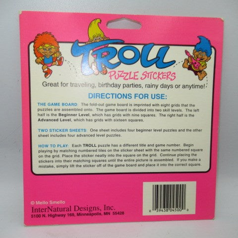 ビンテージ★TROLL★トロール★PUZZLE STIKERS★パズルステーッカーブック★シール★フィギュア★人形★ぬいぐるみ★