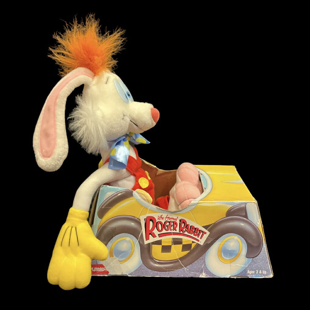 80's★Disney★Disney★ROGER RABBIT★Roger Rabbit★Stuffed animal★PVC★Figure★Vintage★Doll★32cm x 28cm★Boxed★Dead stock★