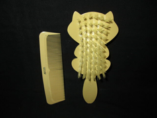 Vintage★AVON★Avon★Raccoon★Brush & Comb Set★Old★