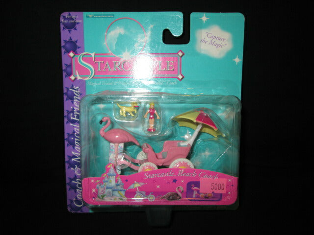 レア!90's★Trendmasters★STARCASTLE★スターキャッスル★お城★Sunshine Coaches & Magical Friends★Beach Coach★馬車★ピンクフラミンゴ★人形★